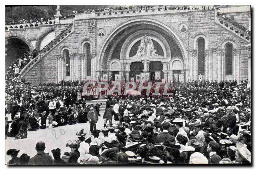 CPA Lourdes Benediction des Malades