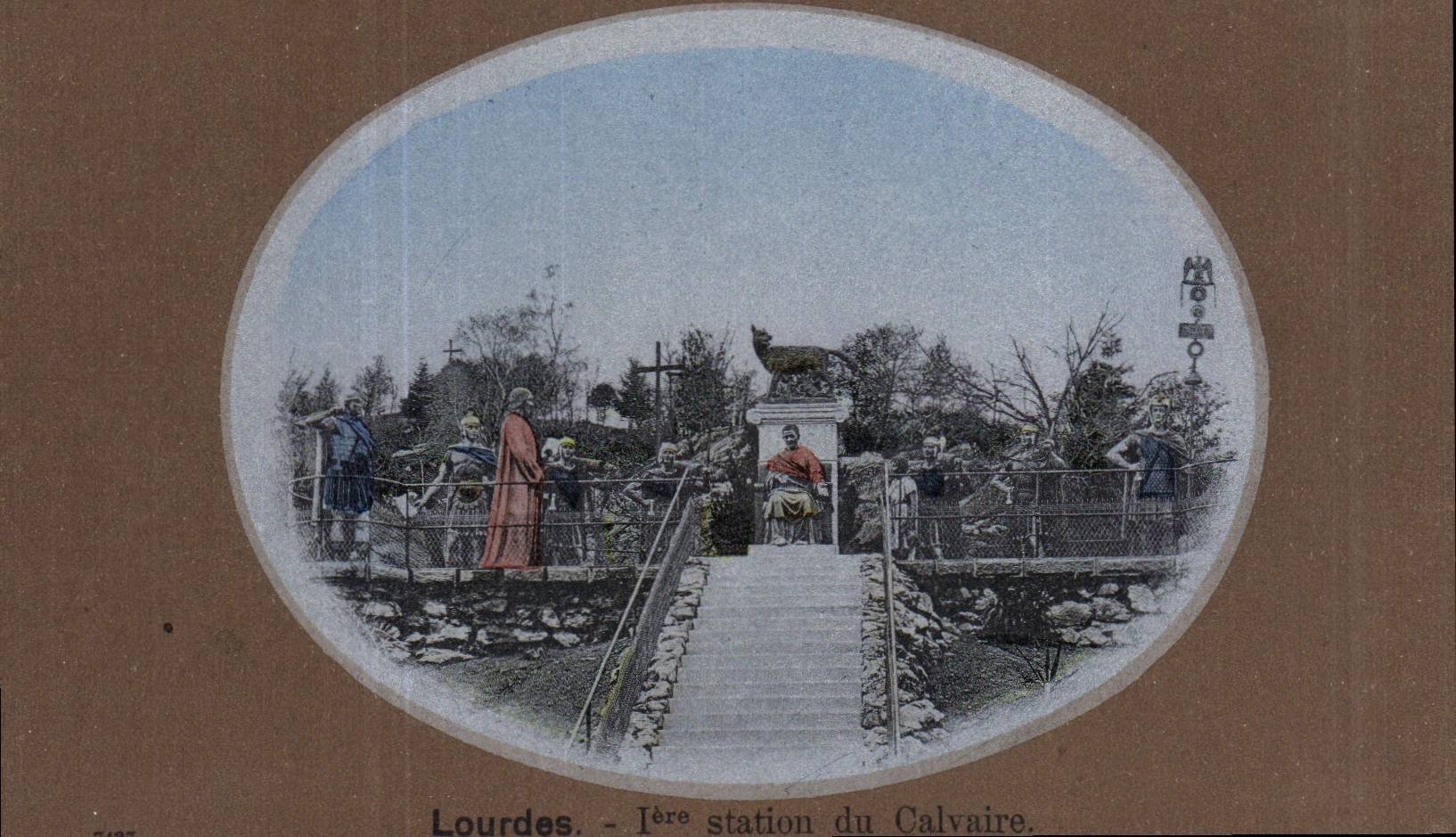 CPA Lourdes Iere Station du Calvaire