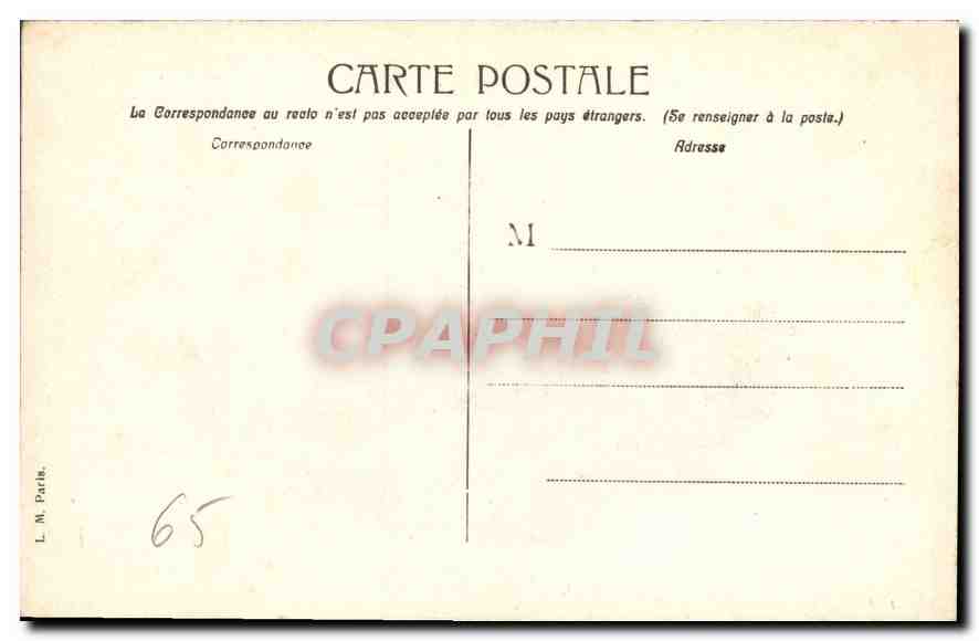 CPA Lourdes Iere Station du Calvaire — Verso