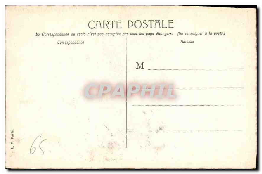 CPA Lourdes La Grotte miraculeuse — Verso