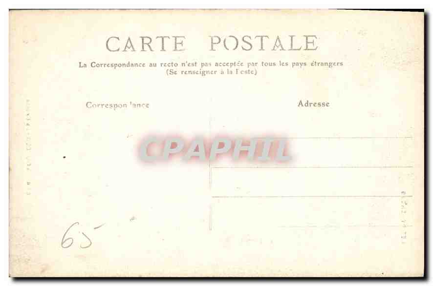 CPA Lourdes La Grotte — Verso