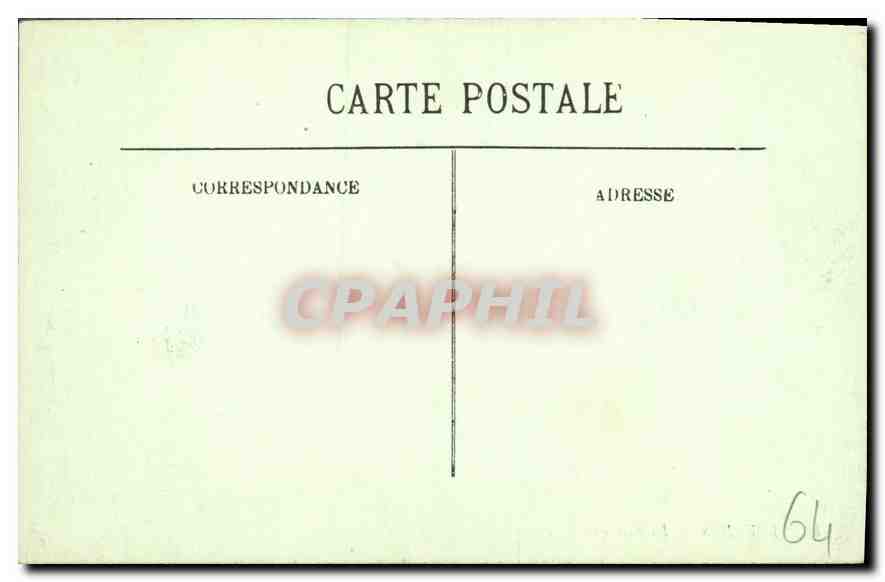 CPA Lourdes La Basilique — Verso