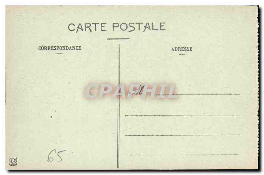 CPA Lourdes Les Hautes Pyreneees Gare de Chemin de Fer Electrique — Verso