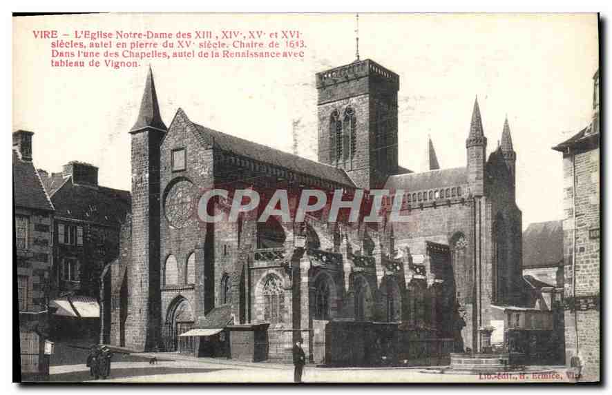 CPA Vire L'Eglise Notre Dame des XIII XIV XV et XVIe Siecle
