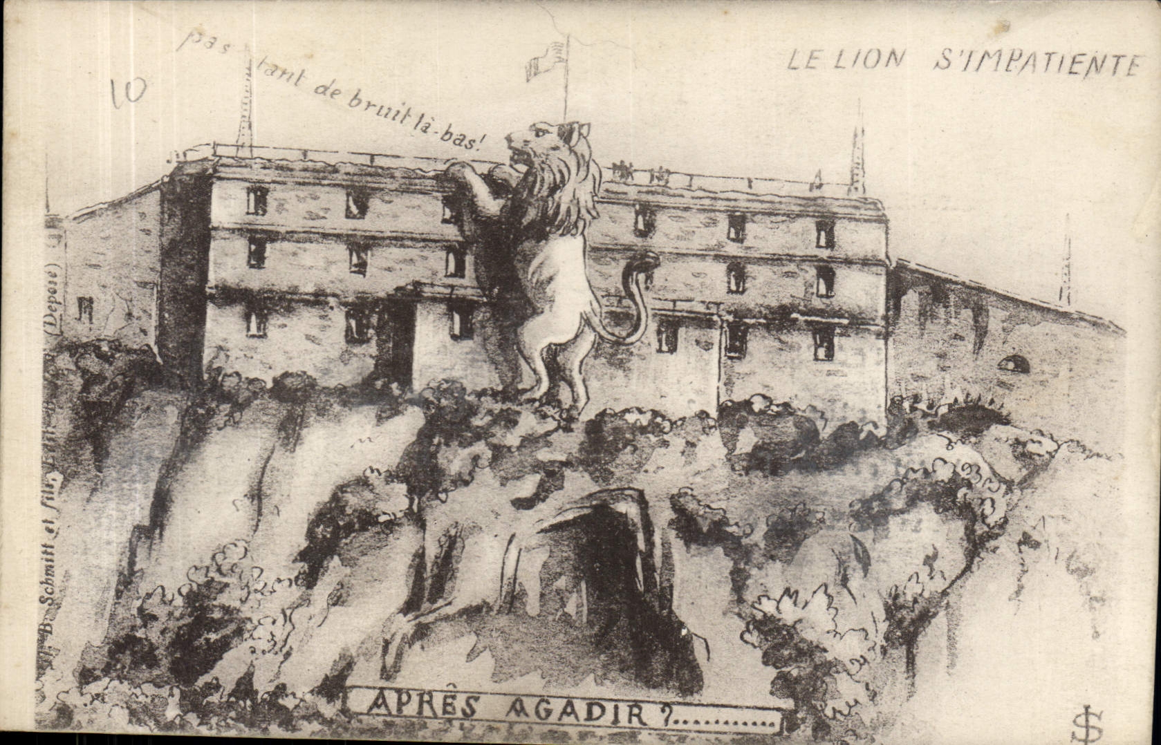 CPA Belfort 6 janvie 1916 Le Lion Sympatienne