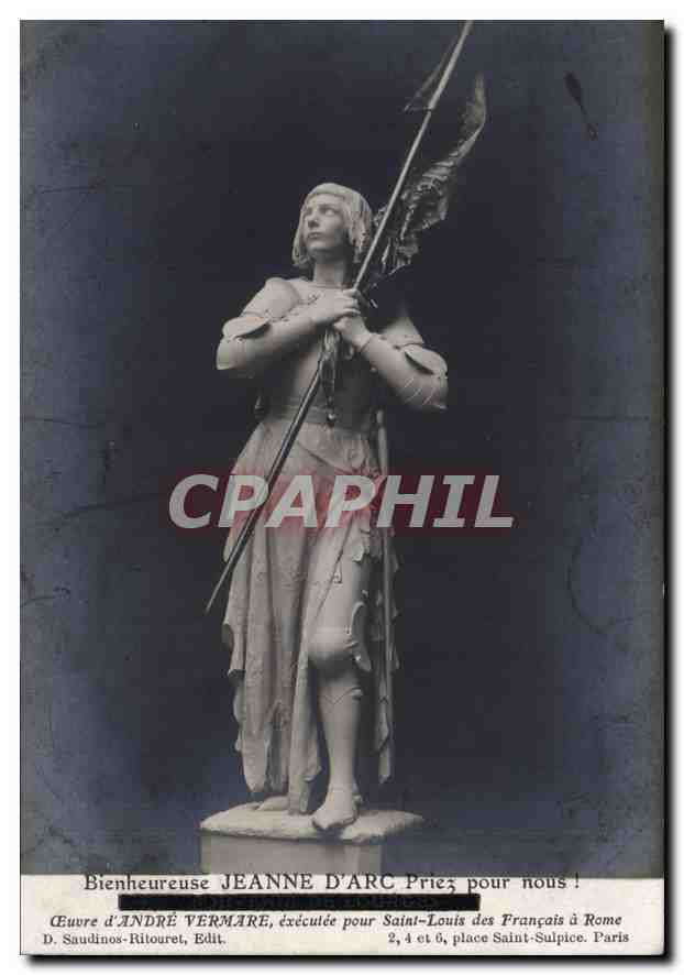 CPA Bienheurese Jeanne d'Arc Priez pour nous