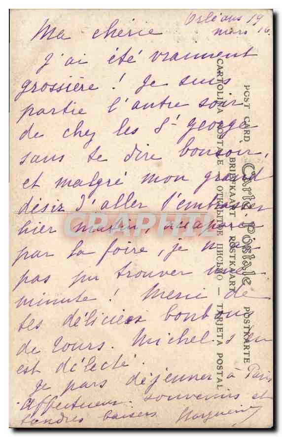 CPA Bienheurese Jeanne d'Arc Priez pour nous — Rückseite