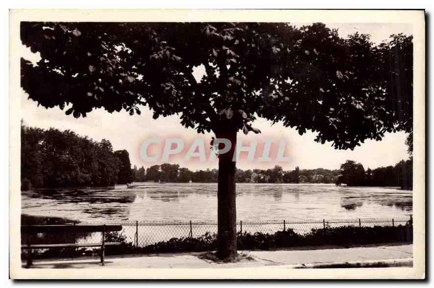 Lac d'Enghien-les-Bains — vue prise de la route de St-Gratien — éditeur Labeille, Paris