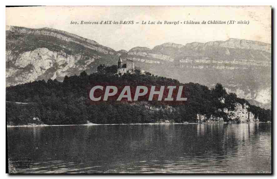 CPA Environs d'Aix les Bains Le Lac du Bourget Chateau de Chatillon (XIe siecle)