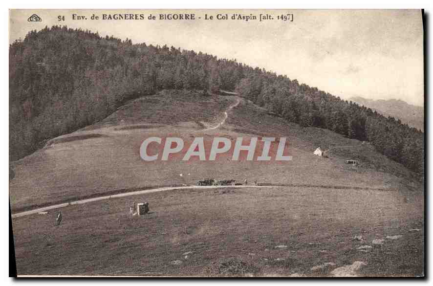 Env. de BAGNERES de BIGORRE - Le Col d'Aspin [alt. 1497] — CPA PHIL