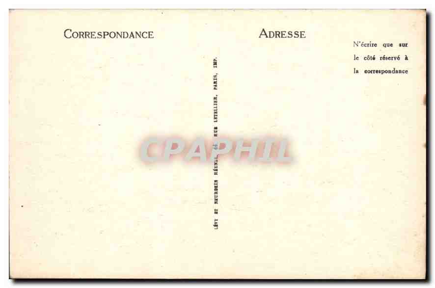 CPA Gavarnie Chemin du Cirque et Gave — Verso