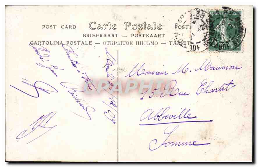 CPA Salon de 1909 Tendre Aveu par Hippolyte Morceau — Rückseite