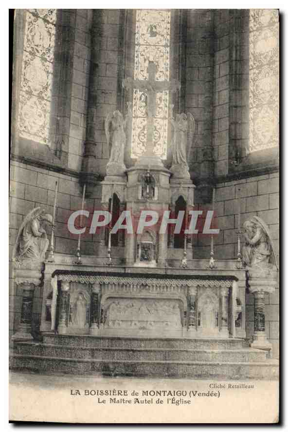 CPA La Boissiere de Montaigu (Vendee) Le Maitre Autel de l'Eglise
