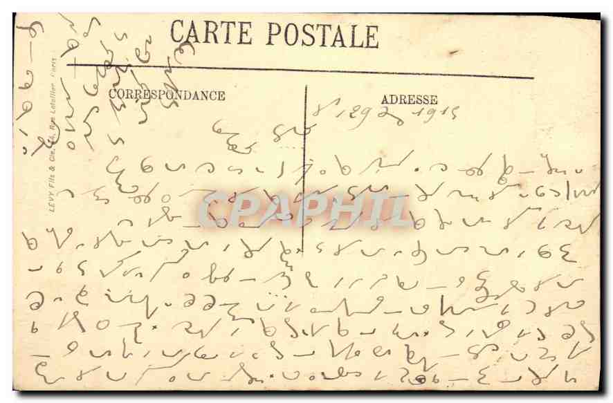 CPA Vue sur la Seine prise du Pavillon de Flore Paris — Rückseite