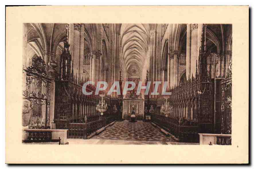 CPA Amiens La Cathedrale Les Stalles