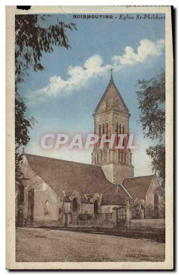 CPA  Normoutier Eglise St Philibert