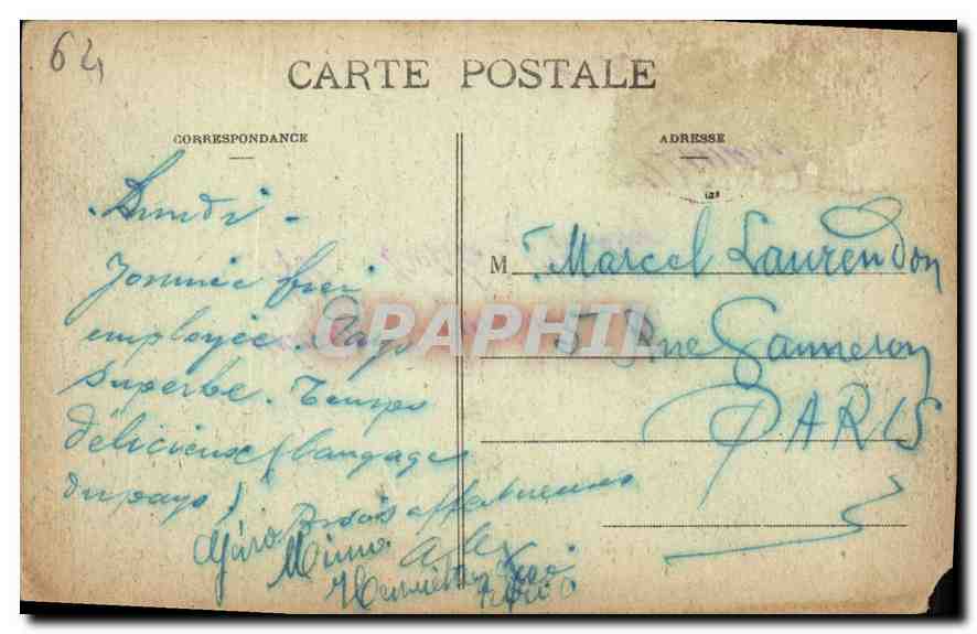 CPA Biarritz Jolies Baigneuses sur la grande Plage — Verso