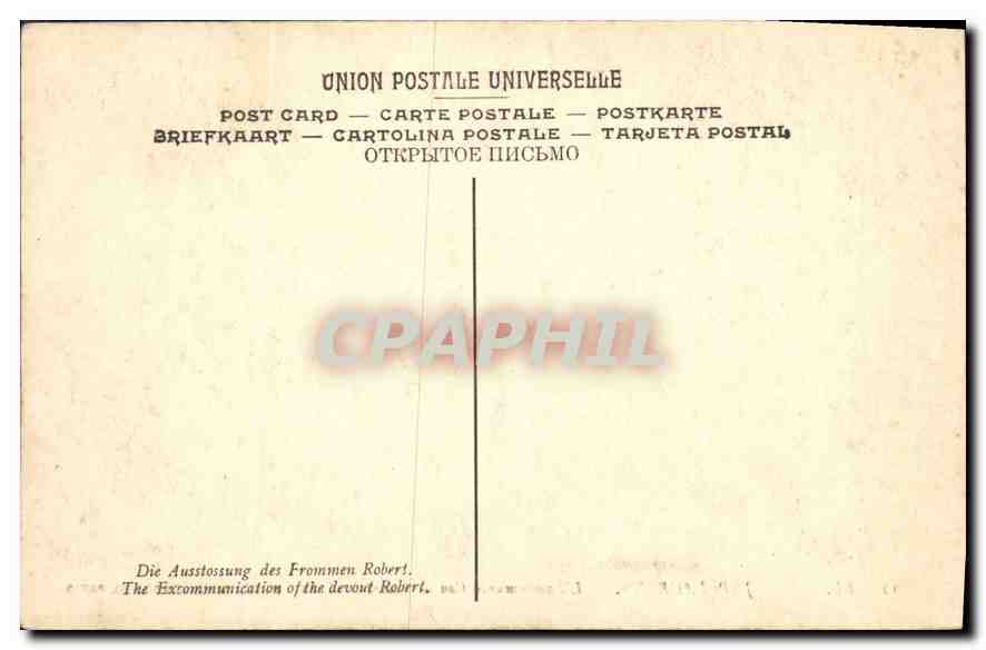 CPA J P Laurens L'Excommunication de Robert le Pieux Musee de Luxembourg P — Verso