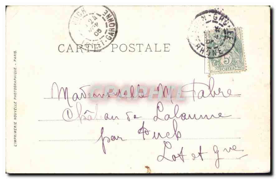 CPA Les Fresques du Pantheon L'Idee de Patrie — Rückseite