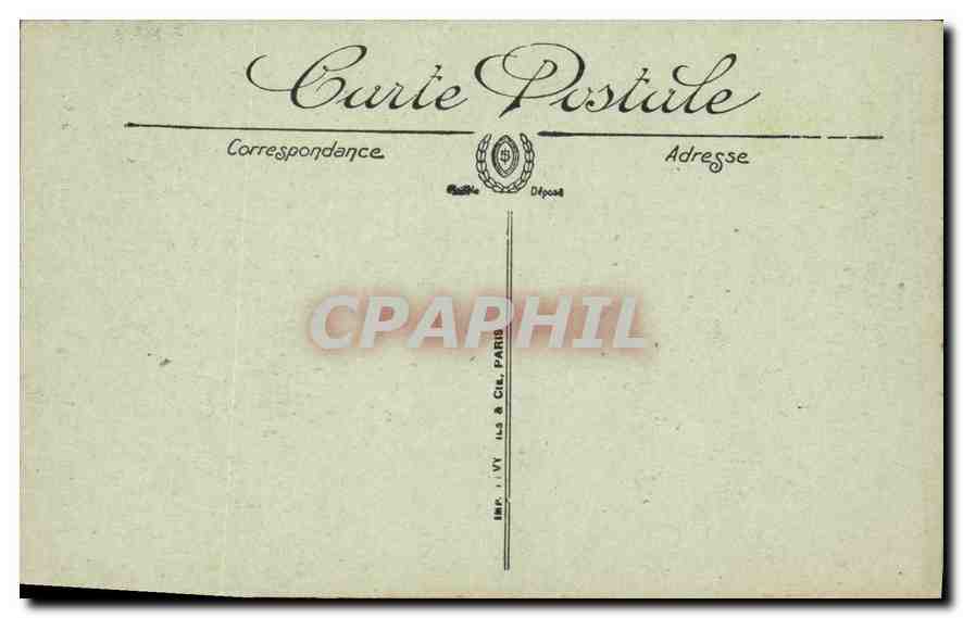 CPA Znv du Mont Dore La Cascade du Plat a barbe — Verso
