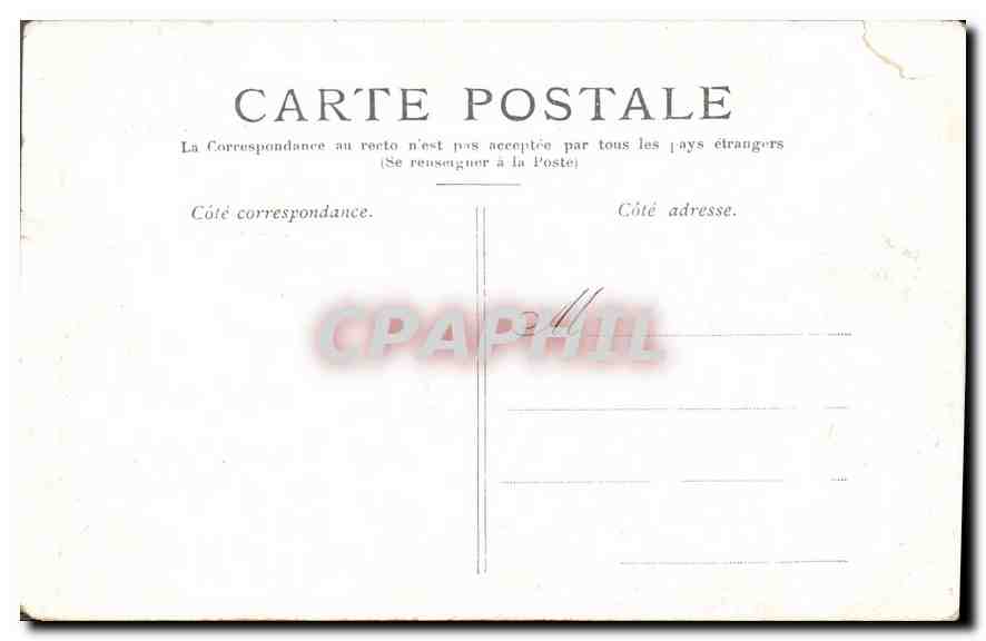 CPA Paris Le Grand Palais (Champs Elysees) — Rückseite