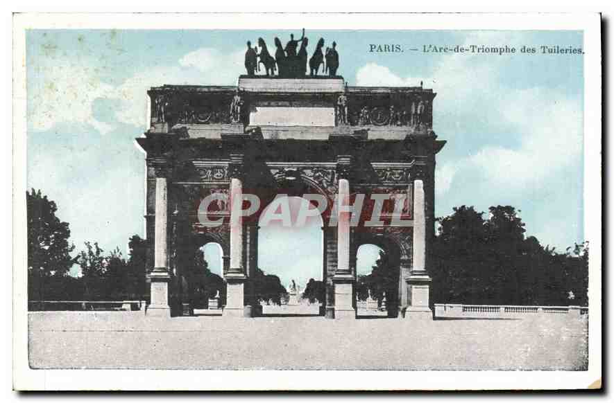 CPA Paris L'Arc de Triomphe des Tuileries