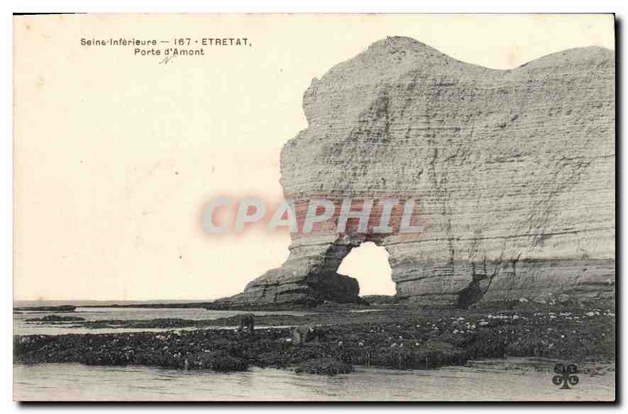 CPA Seine Inferieure Etretat Porte d'Amont