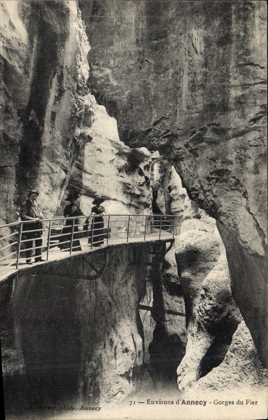 CPA Environs d'Annecy Gorges du Fier