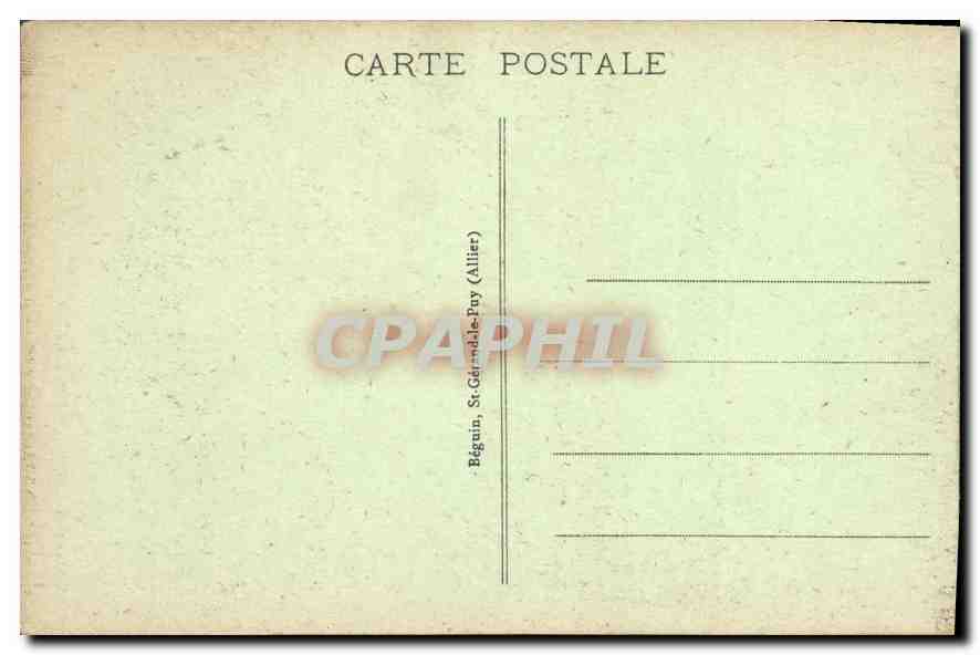 CPA Auvergne Chateau de Tournoel L'Eperon — Rückseite
