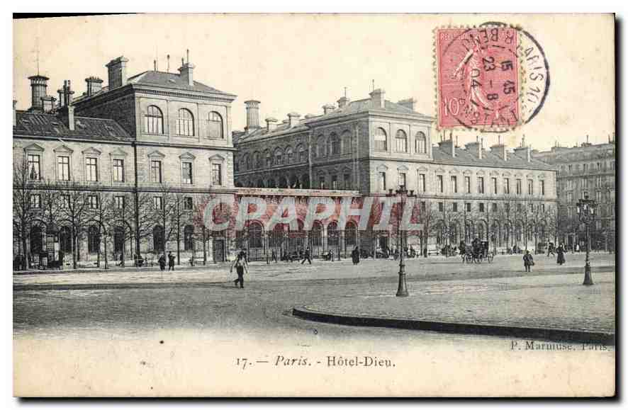 CPA Paris Hotel Dieu