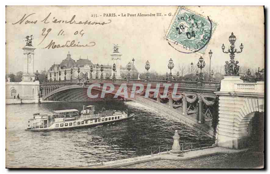 CPA Paris Le Pont Alexandre III