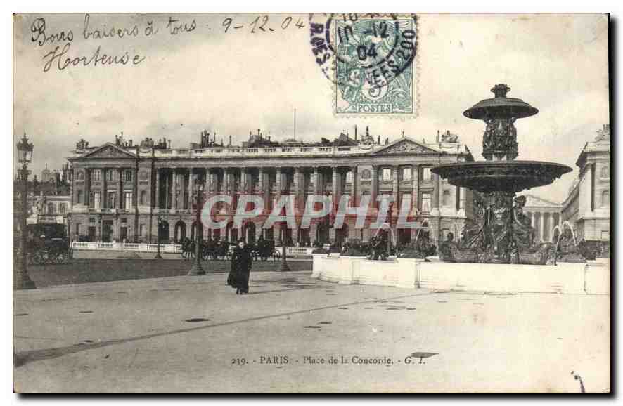 CPA Paris Place de la Concorde