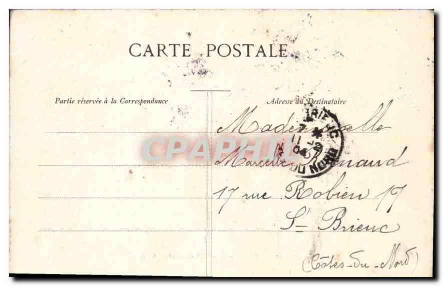 CPA Paris Place de la Concorde — Rückseite