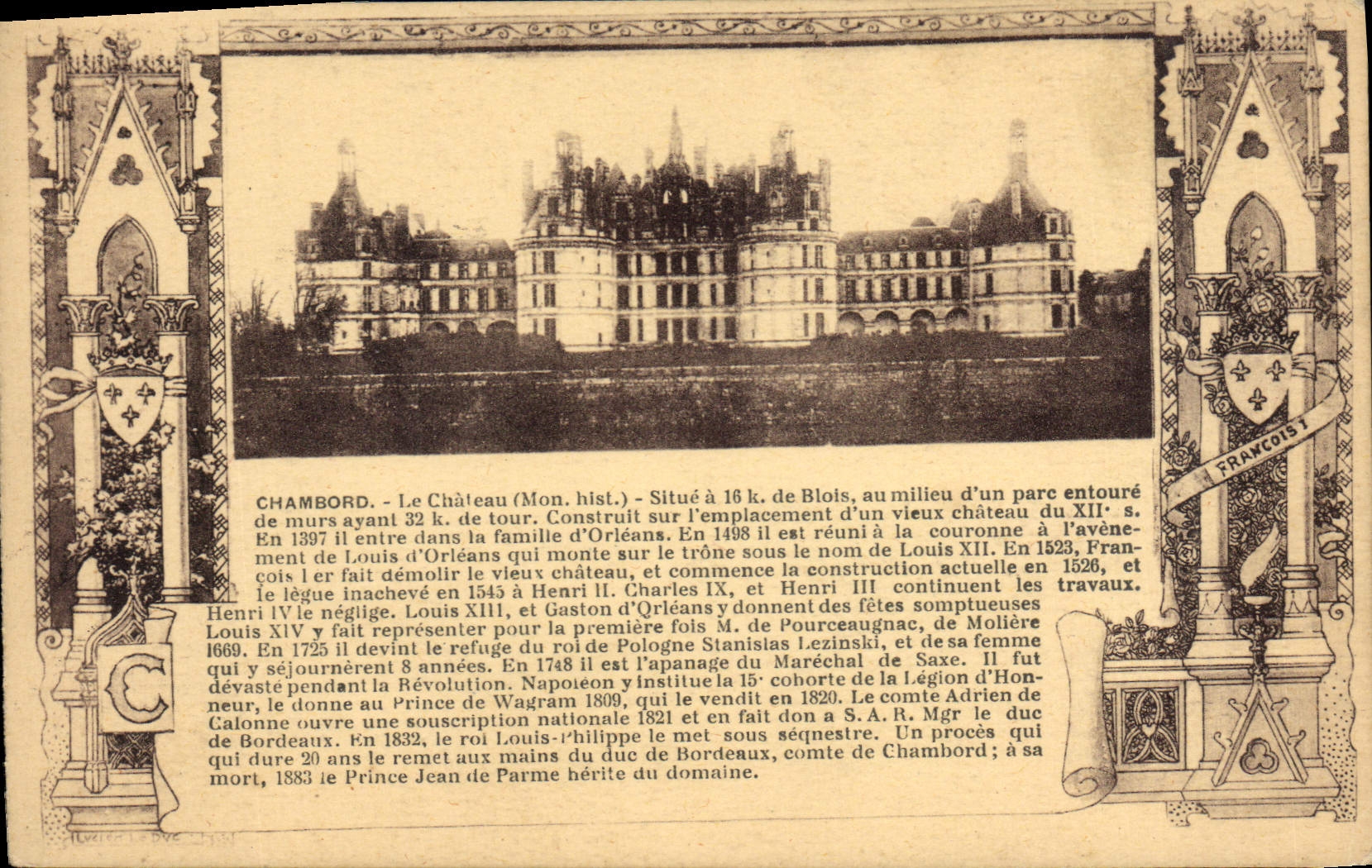 Chambord — Le Château (Mon. hist.) — Éditeur Françoise