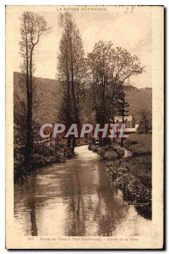 CPA La Suisse Normande Route de Flora a Pont Erambourg Vallee de la Vero