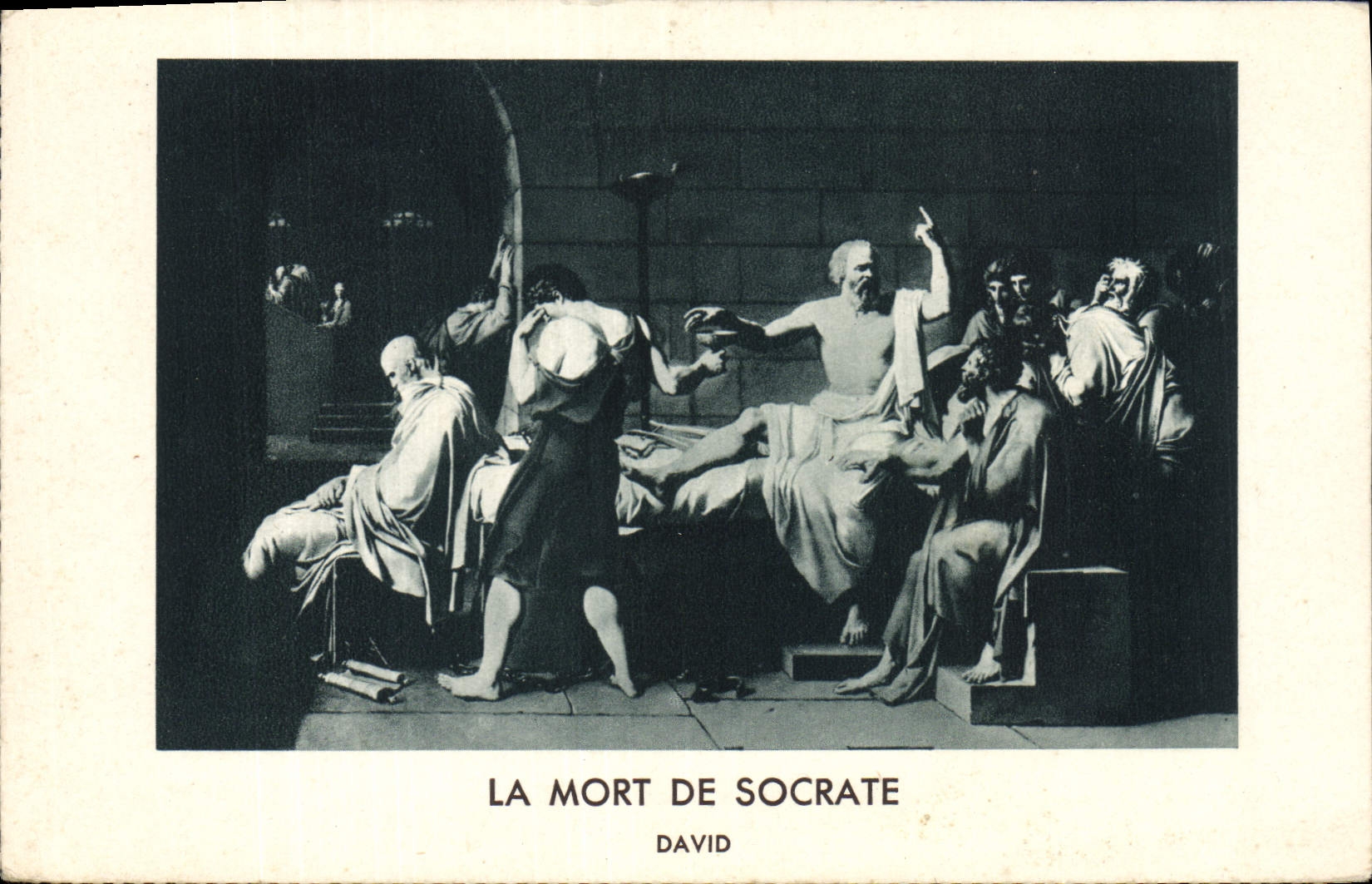 CPA La Mort de Socrate David
