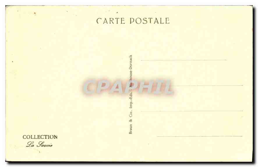 CPA Chambery Le Monument de l'annexion (1860) et Eglise Notre Dame — Rückseite