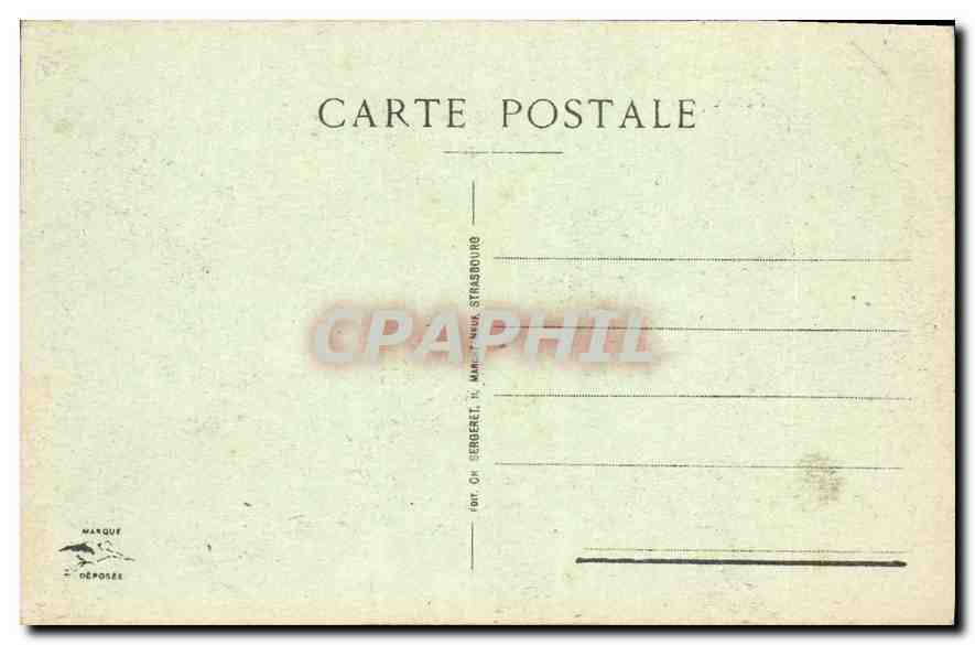 CPA Strasbourg Ancien Ministere — Rückseite