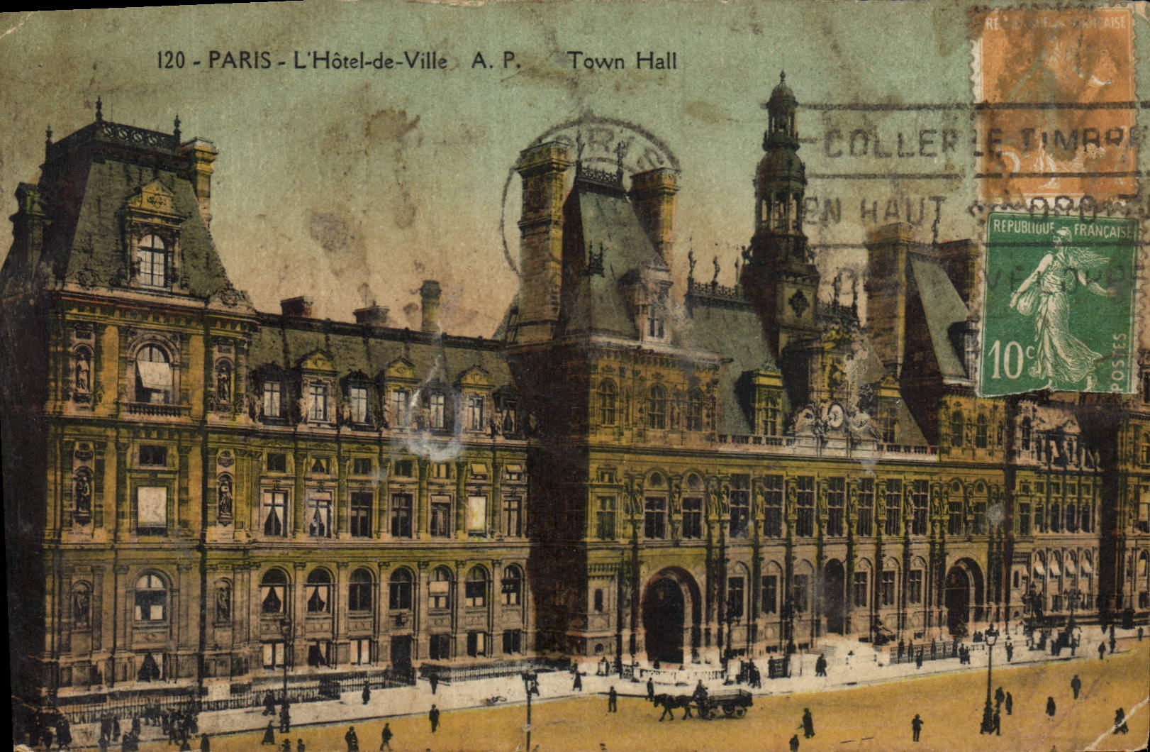 Paris - L'Hôtel-de-Ville — éditeur A.P. n°120