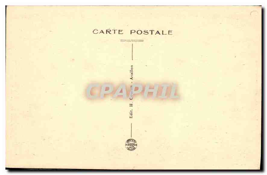 CPA Avallonnais Morvan Petit Portail L'Eglise de St Lazare a Avallon — Rückseite