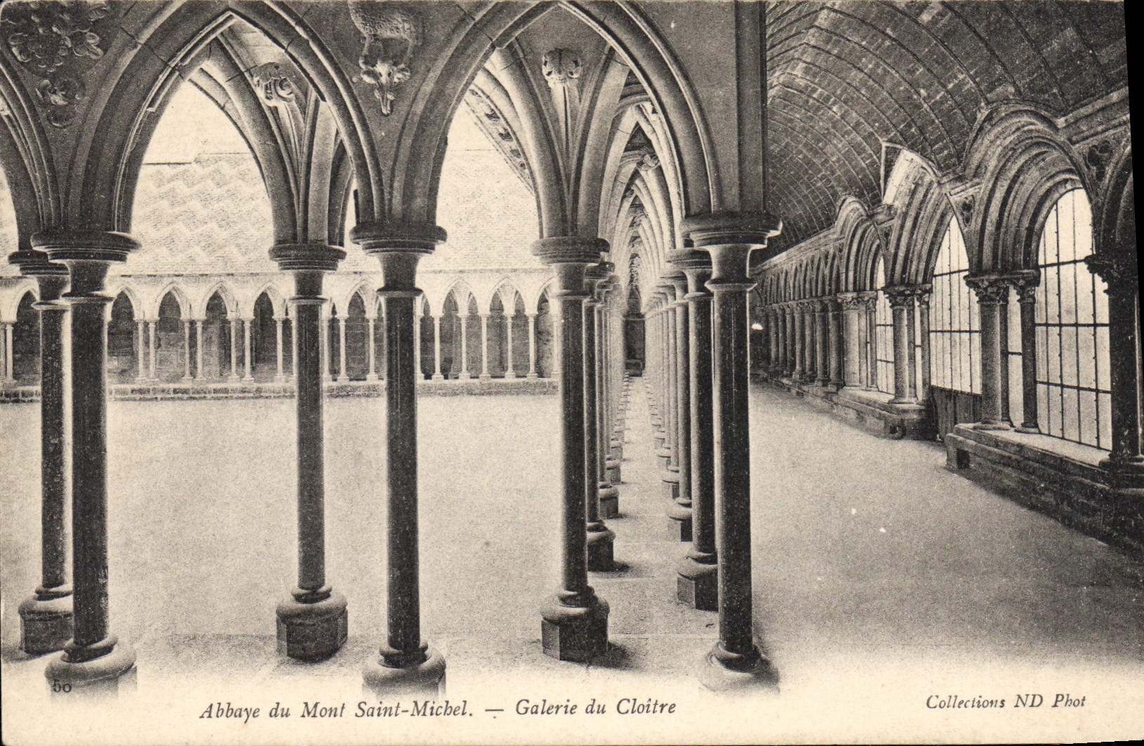 Abbaye du Mont-Saint-Michel — Galerie du Cloître — Collections ND Phot