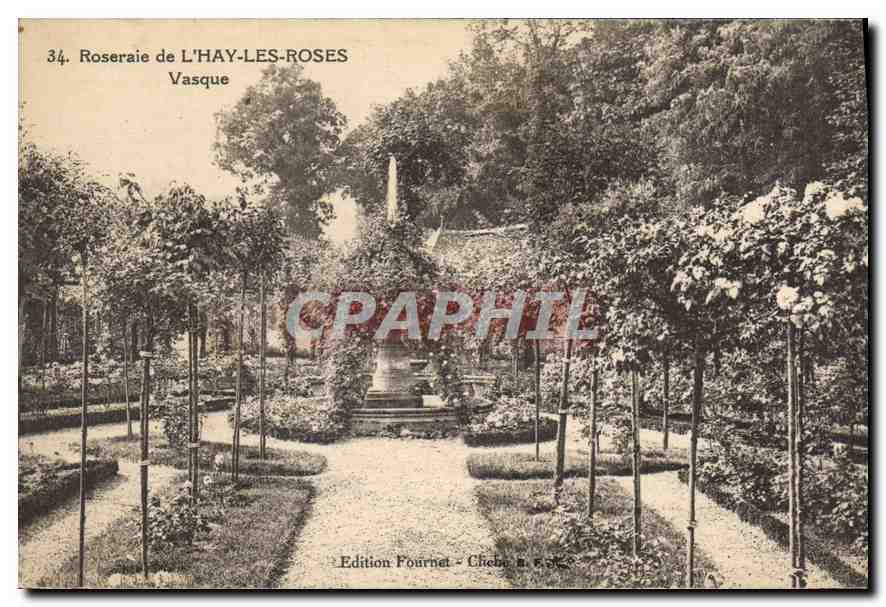 CPA Roseraie de l'Hay Les Roses Vasque