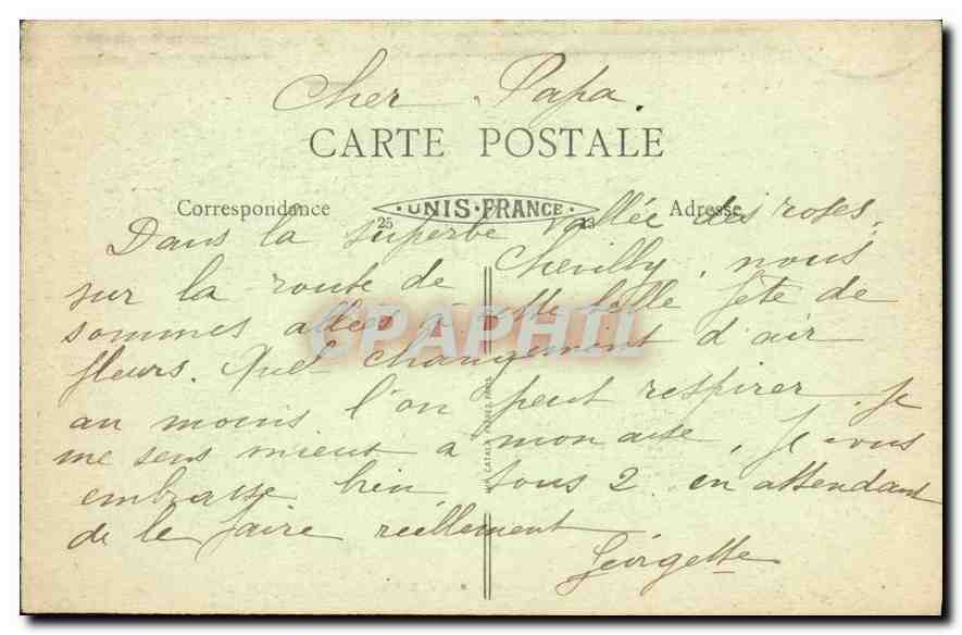 CPA Roseraie de l'Hay Les Roses Vasque — Verso