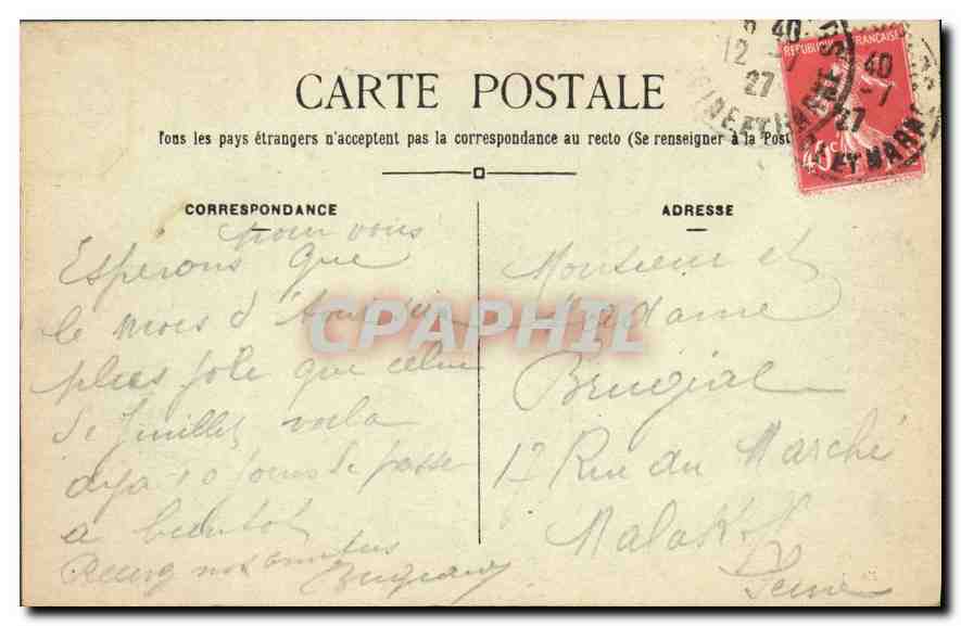 Coulommiers - Vue des Capucins — Éditeur J. Grandiran — Reverso