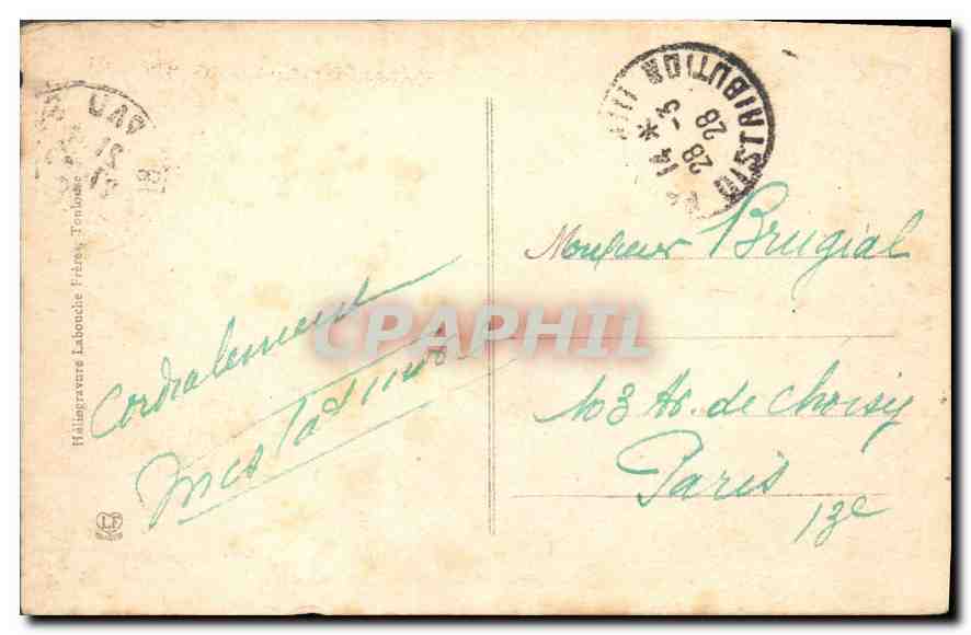 CPA Pau Avenue Leon Say et Boulevard des Pyrenees — Rückseite