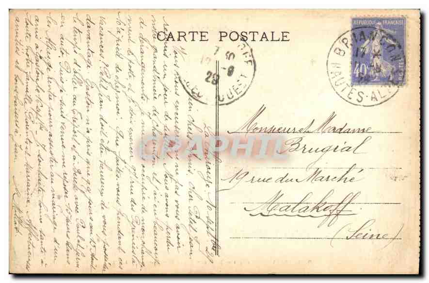 CPA Les Alpes Briancon Porte Pignerol et Fort du Chateau — Reverso