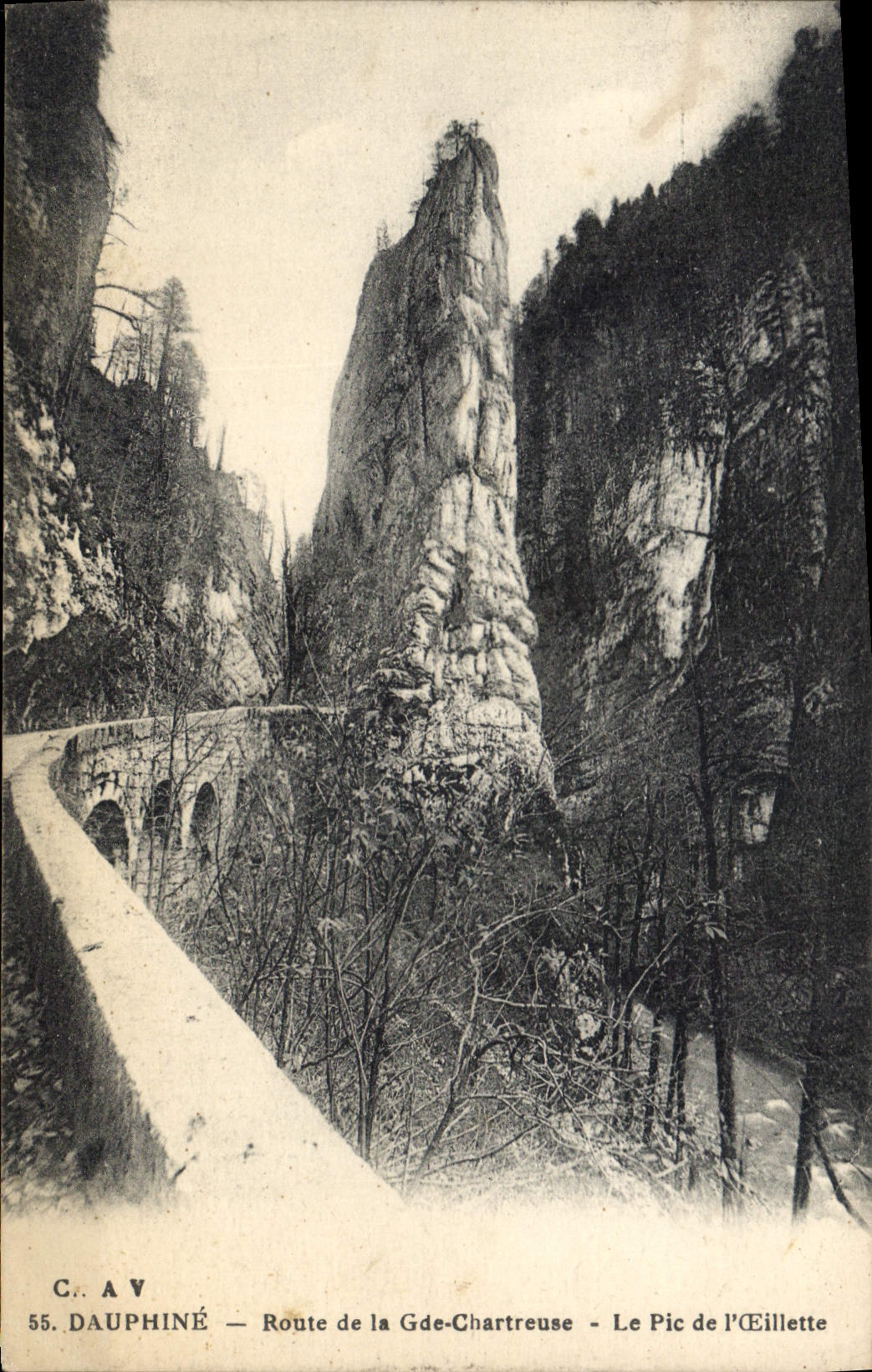 Dauphiné — Route de la Gde-Chartreuse — Le Pic de l'Éillette — C.A.V. n°55