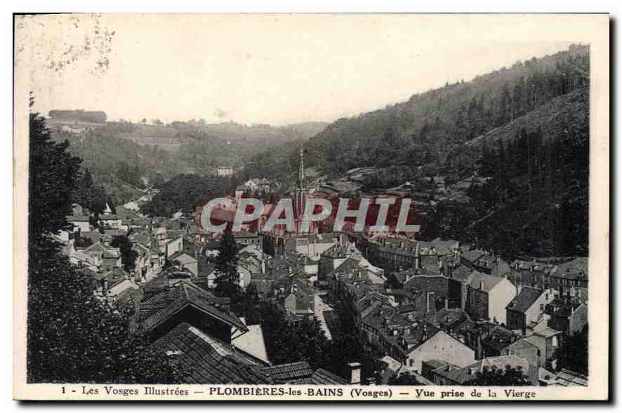 CPA Les Vosges Illustrees Plombieres les Bains (Vosges) Vue prise de la Vierge