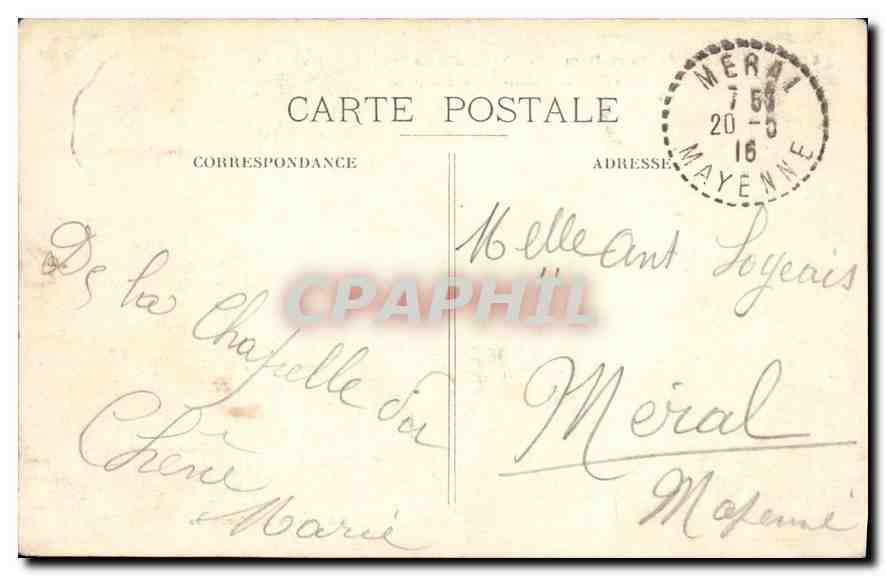 CPA Pelerinage de Notre Dame du Chene (Diocese du Mans) Basilique Calvaire et Saint Sepulcre (1896) — Rückseite