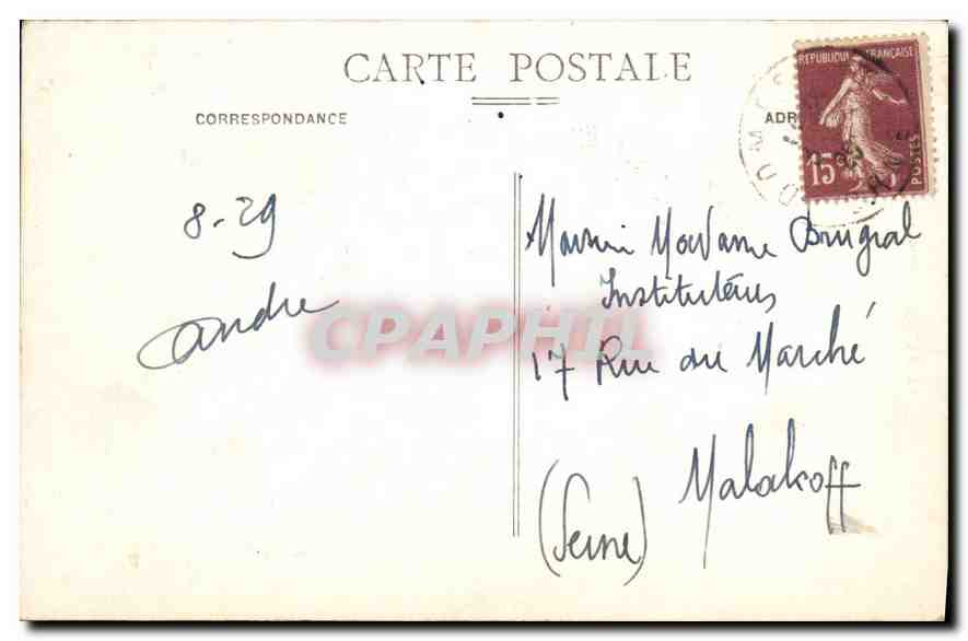 CPA Alencon (Orne) Porche de Notre Dame — Rückseite